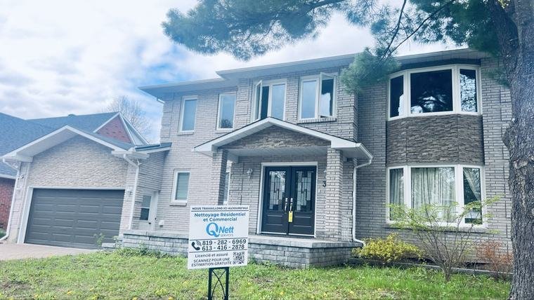 Nettoyage de vitres réalisé par QNett Services - Maison résidentielle à Gatineau